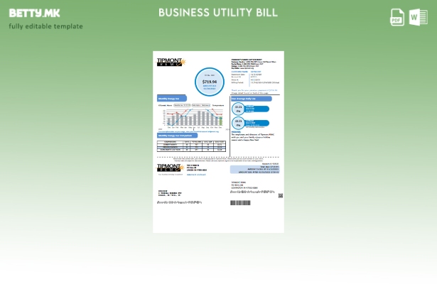 Tipmont REMC деловна сметка за комунални услуги